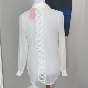NWT sheer shirt